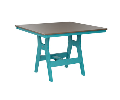 Harbor 44" Square Table Dining Height Hammered Top