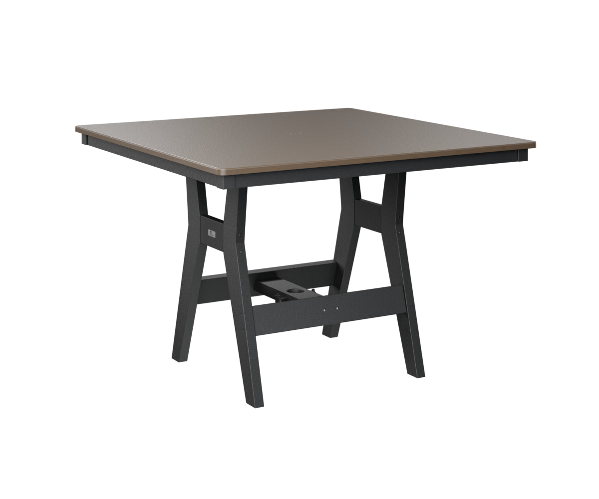 Harbor 44" Square Table Dining Height Hammered Top