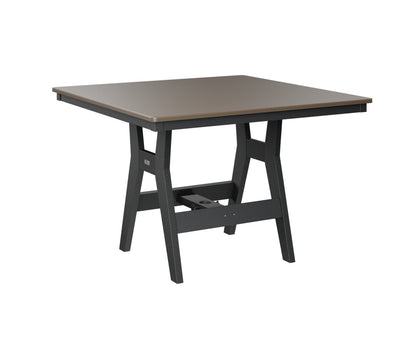 Harbor 44" Square Table Dining Height Hammered Top