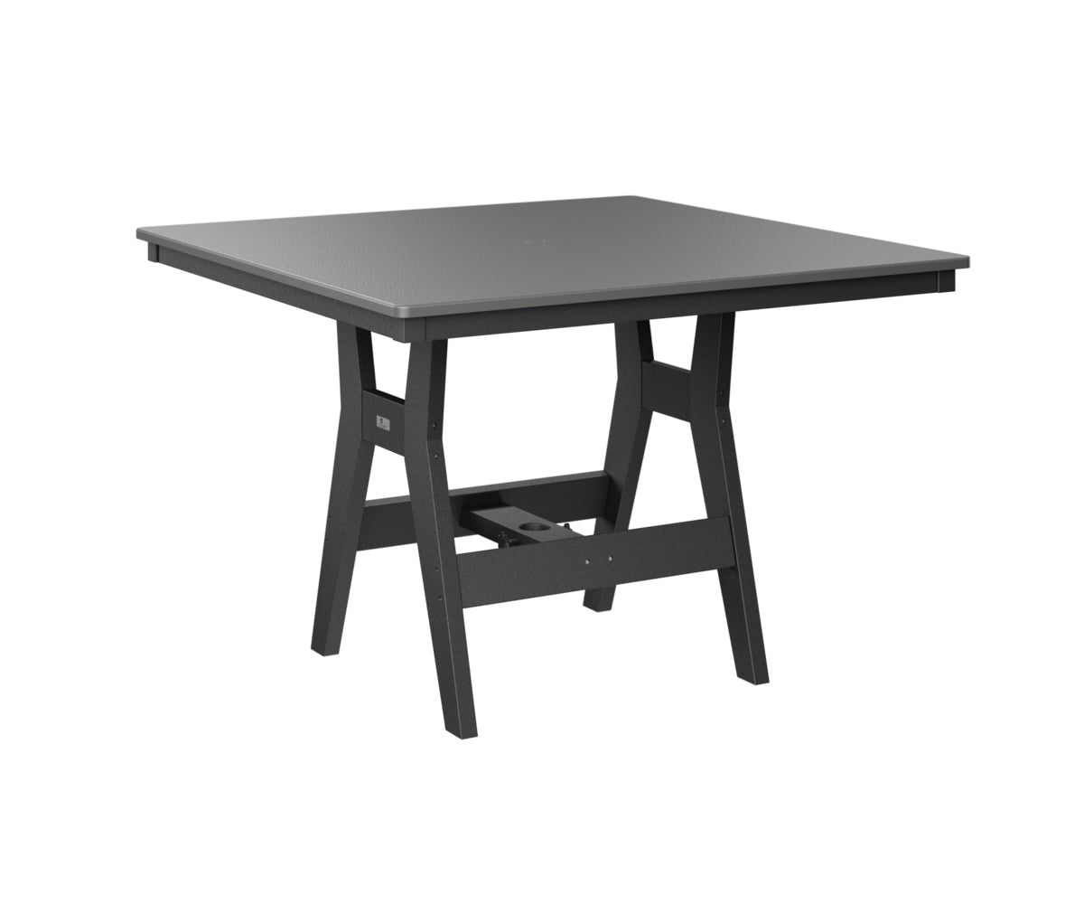 Harbor 44" Square Table Dining Height Hammered Top