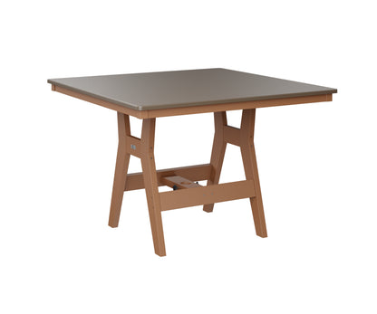 Harbor 44" Square Table Dining Height Hammered Top
