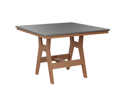 Harbor 44" Square Table Dining Height Hammered Top