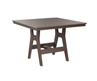 Harbor 44" Square Table Dining Height Hammered Top
