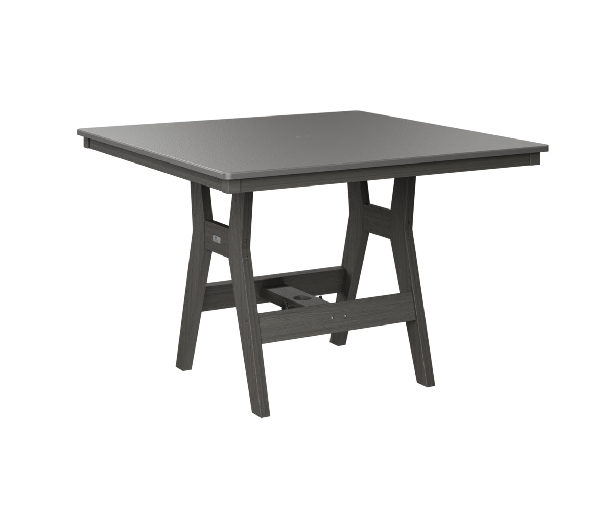 Harbor 44" Square Table Dining Height Hammered Top