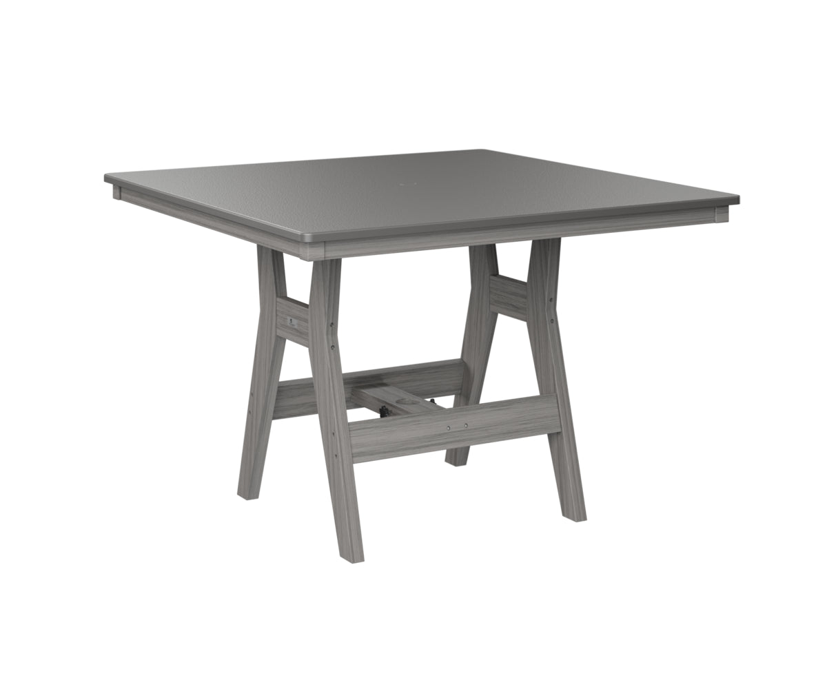 Harbor 44" Square Table Dining Height Hammered Top