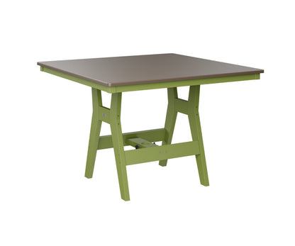 Harbor 44" Square Table Dining Height Hammered Top