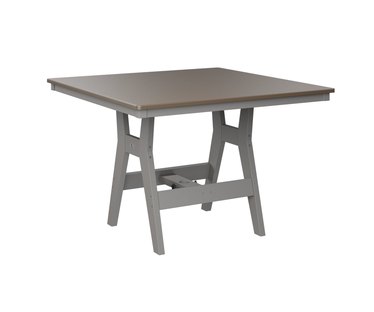 Harbor 44" Square Table Dining Height Hammered Top
