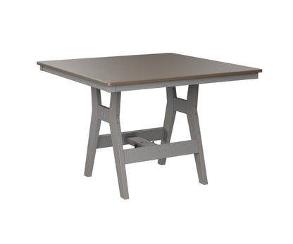 Harbor 44" Square Table Dining Height Hammered Top