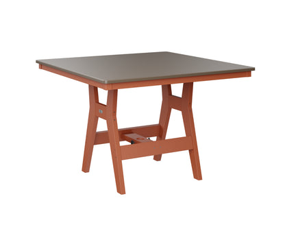 Harbor 44" Square Table Dining Height Hammered Top