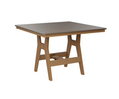 Harbor 44" Square Table Dining Height Hammered Top