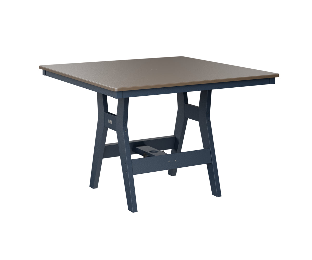 Harbor 44" Square Table Dining Height Hammered Top