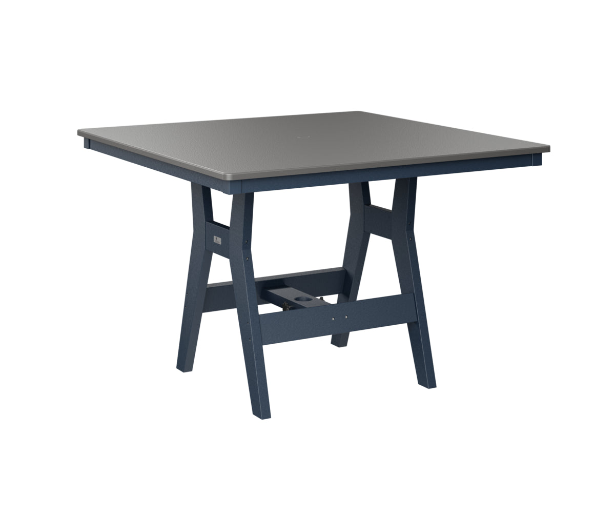 Harbor 44" Square Table Dining Height Hammered Top