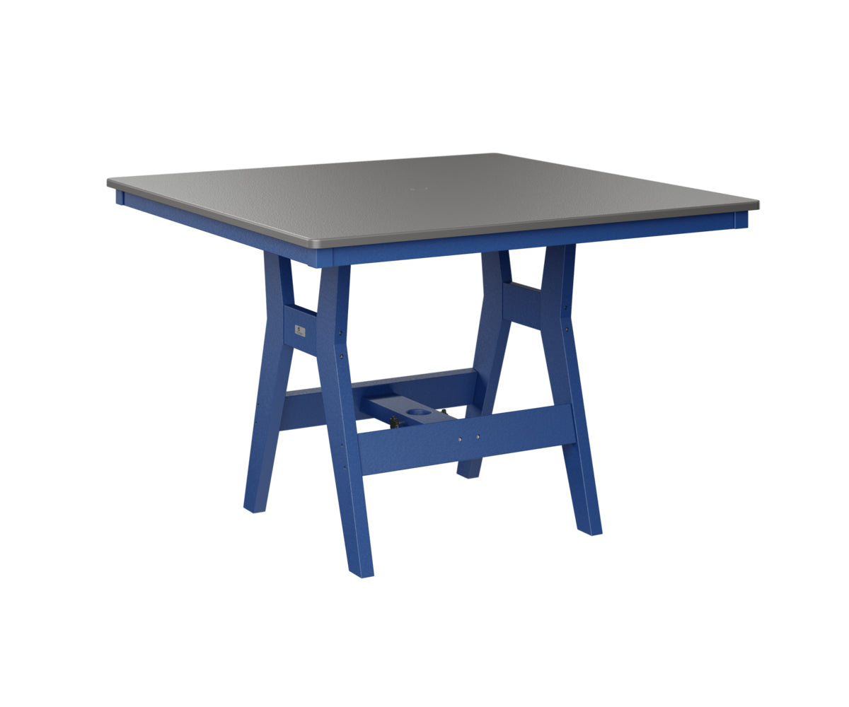 Harbor 44" Square Table Dining Height Hammered Top