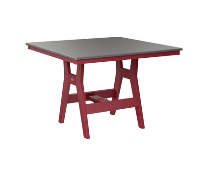 Harbor 44" Square Table Dining Height Hammered Top