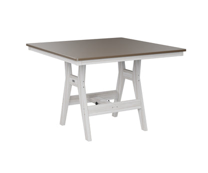 Harbor 44" Square Table Dining Height Hammered Top