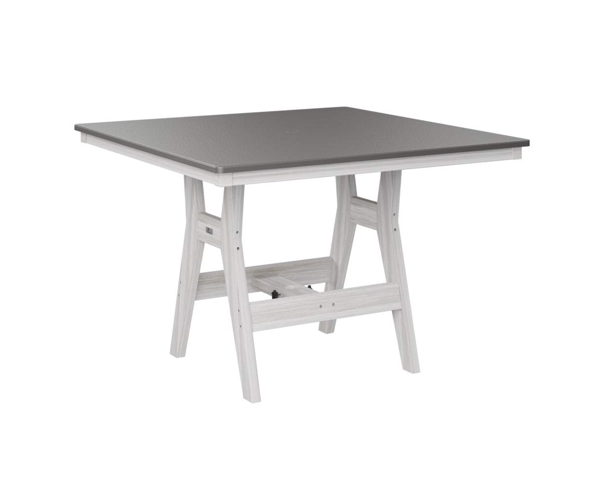Harbor 44" Square Table Dining Height Hammered Top