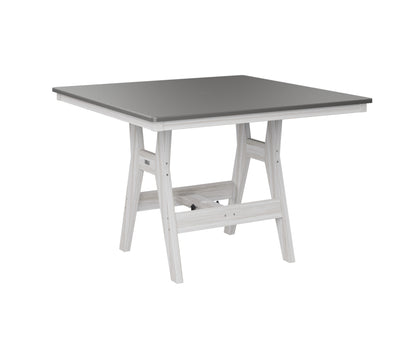 Harbor 44" Square Table Dining Height Hammered Top