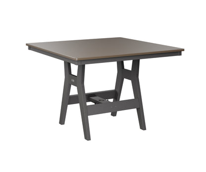 Harbor 44" Square Table Dining Height Hammered Top