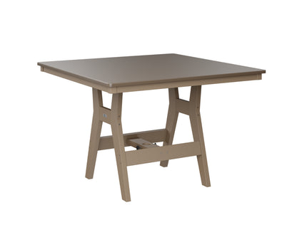 Harbor 44" Square Table Dining Height Hammered Top