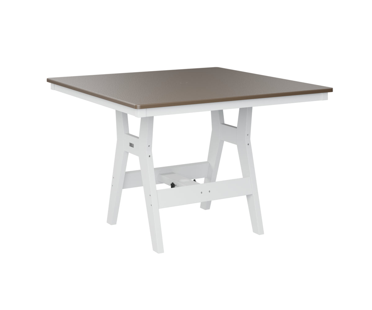 Harbor 44" Square Table Dining Height Hammered Top