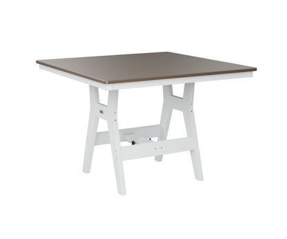 Harbor 44" Square Table Dining Height Hammered Top