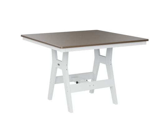 Harbor 44" Square Table Bar Height Hammered Top