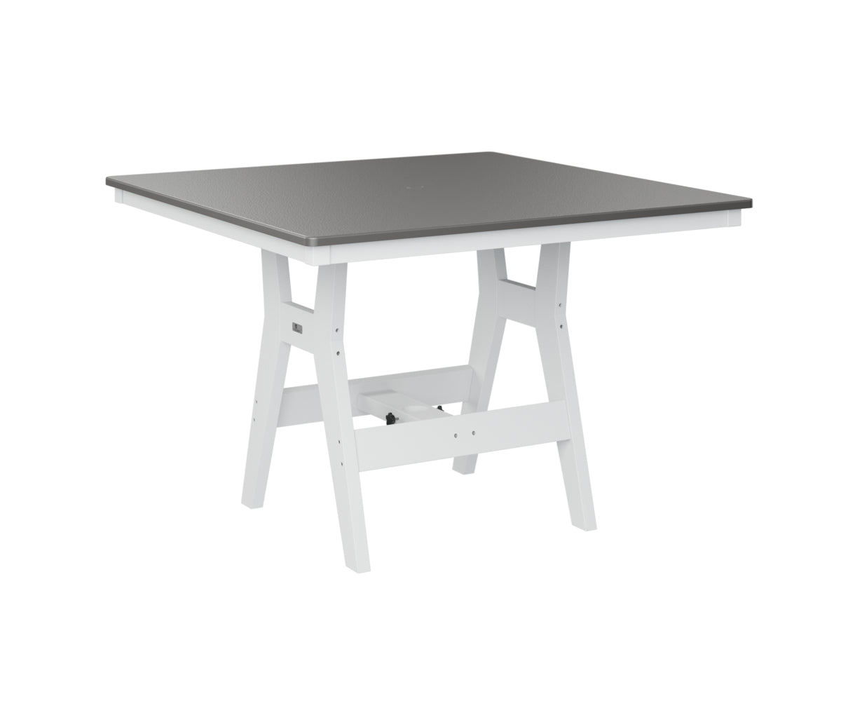 Harbor 44" Square Table Dining Height Hammered Top