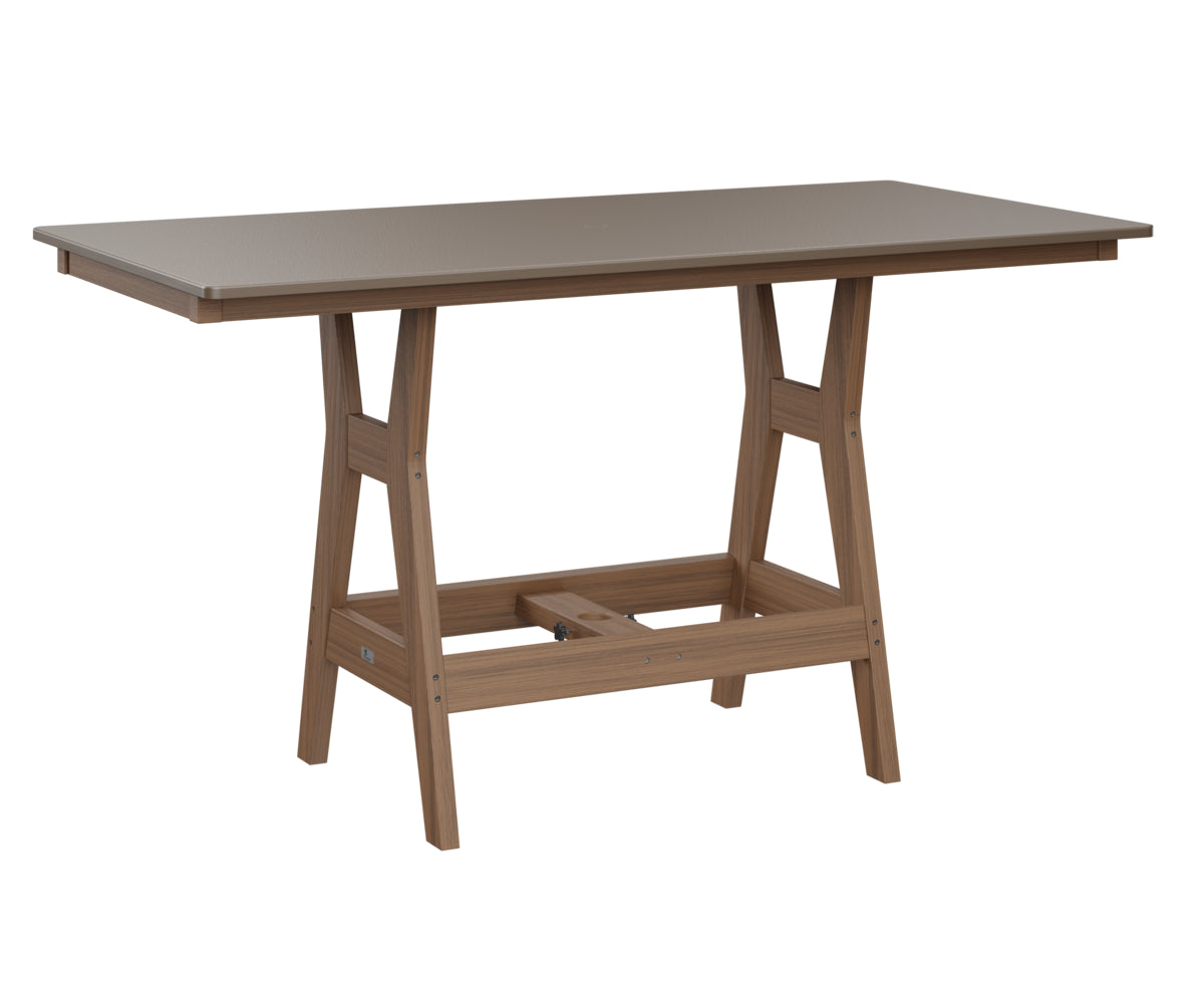 Harbor 33" x 66" Rectangular Table Counter Height Hammered Top