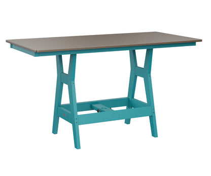 Harbor 33" x 66" Rectangular Table Counter Height Hammered Top