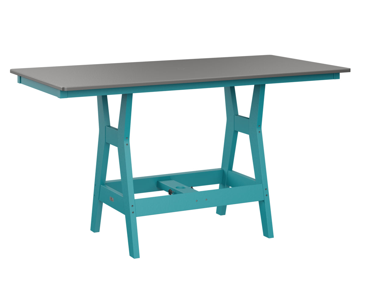 Harbor 33" x 66" Rectangular Table Counter Height Hammered Top