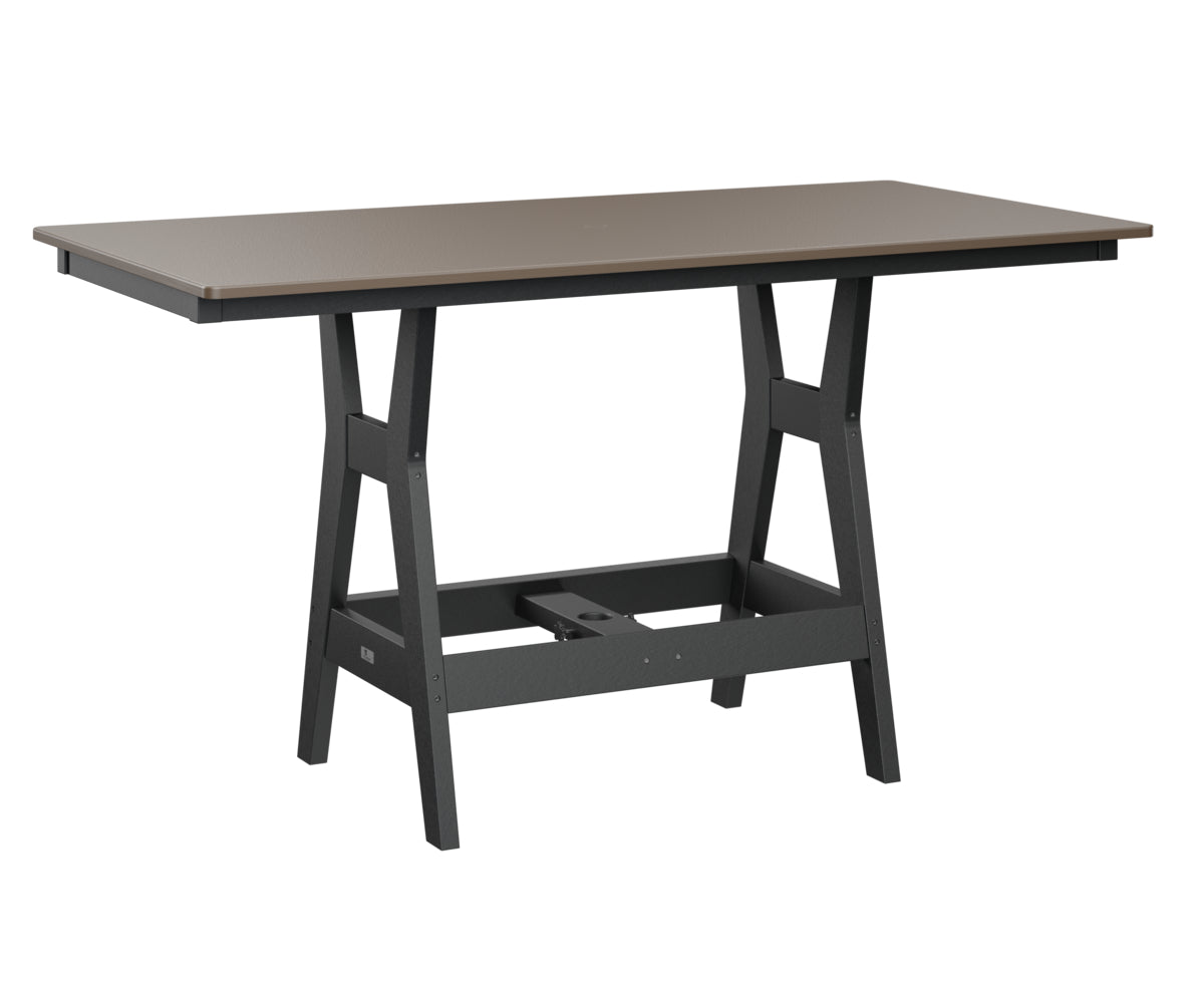 Harbor 33" x 66" Rectangular Table Counter Height Hammered Top