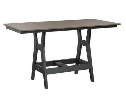 Harbor 33" x 66" Rectangular Table Counter Height Hammered Top