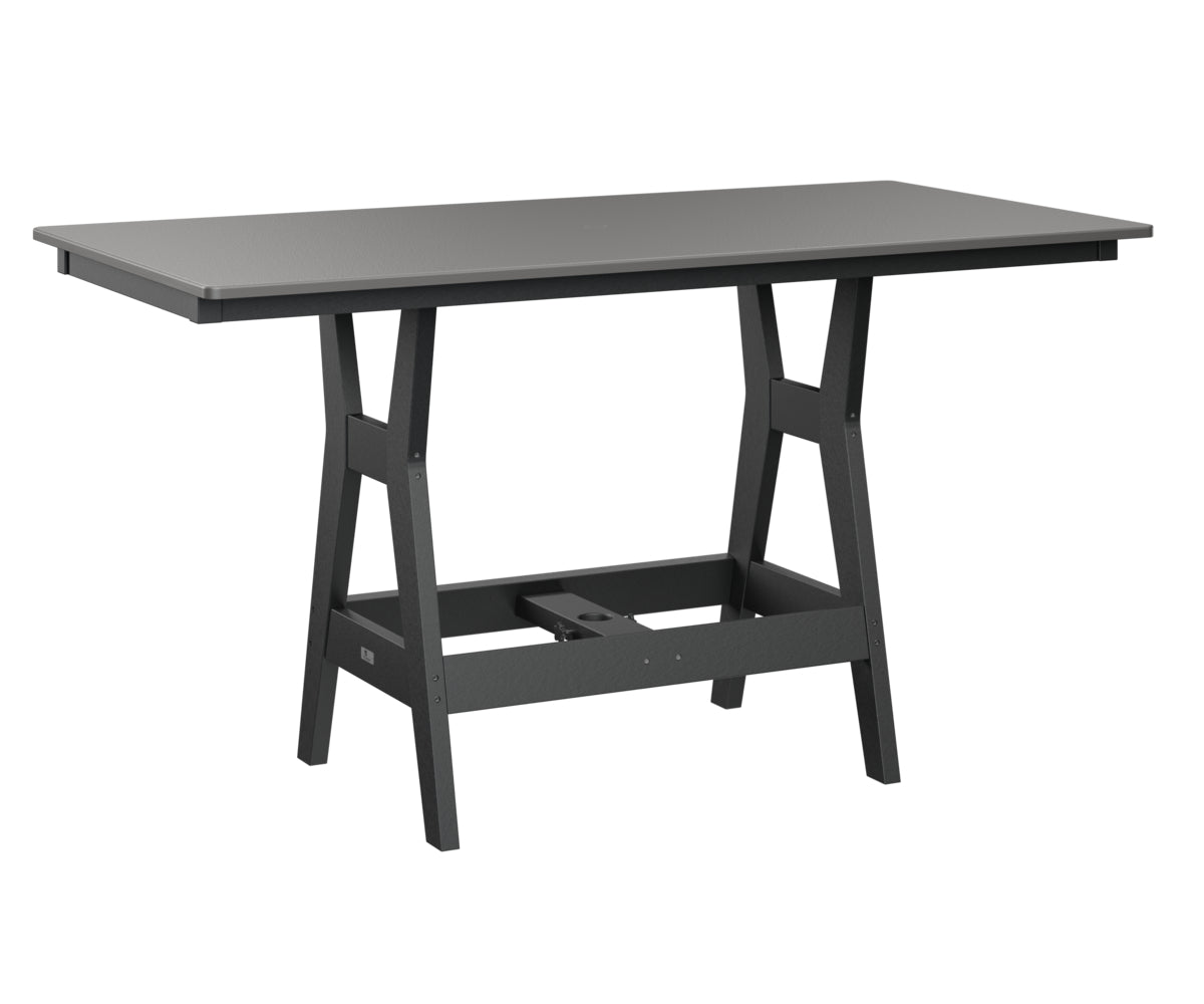 Harbor 33" x 66" Rectangular Table Counter Height Hammered Top