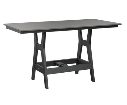 Harbor 33" x 66" Rectangular Table Counter Height Hammered Top