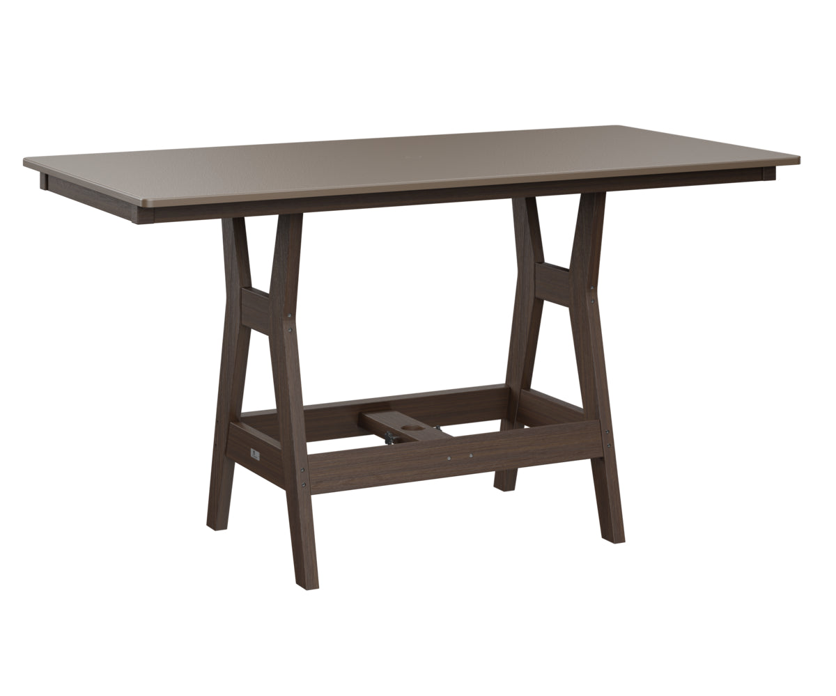 Harbor 33" x 66" Rectangular Table Counter Height Hammered Top