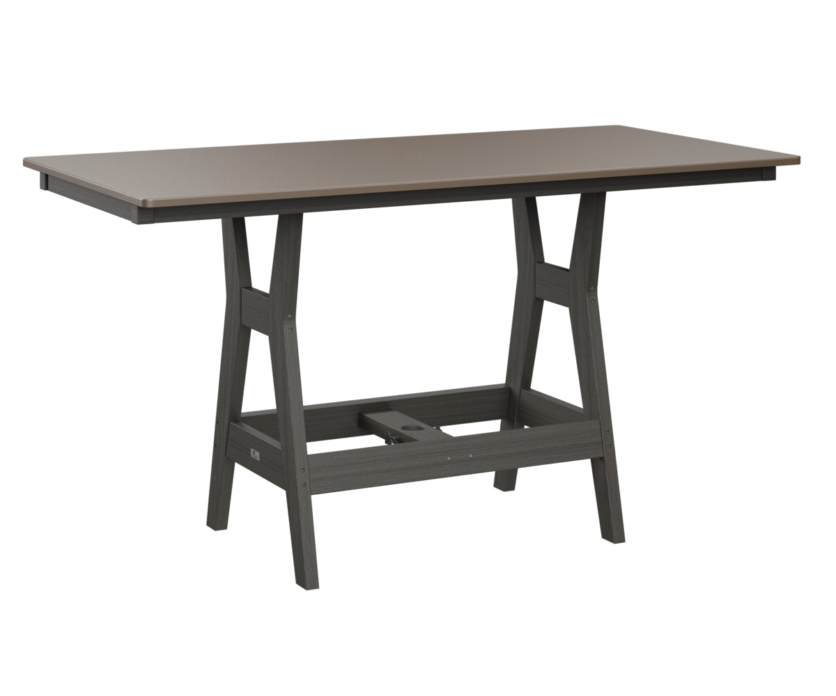 Harbor 33" x 66" Rectangular Table Counter Height Hammered Top