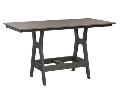 Harbor 33" x 66" Rectangular Table Counter Height Hammered Top