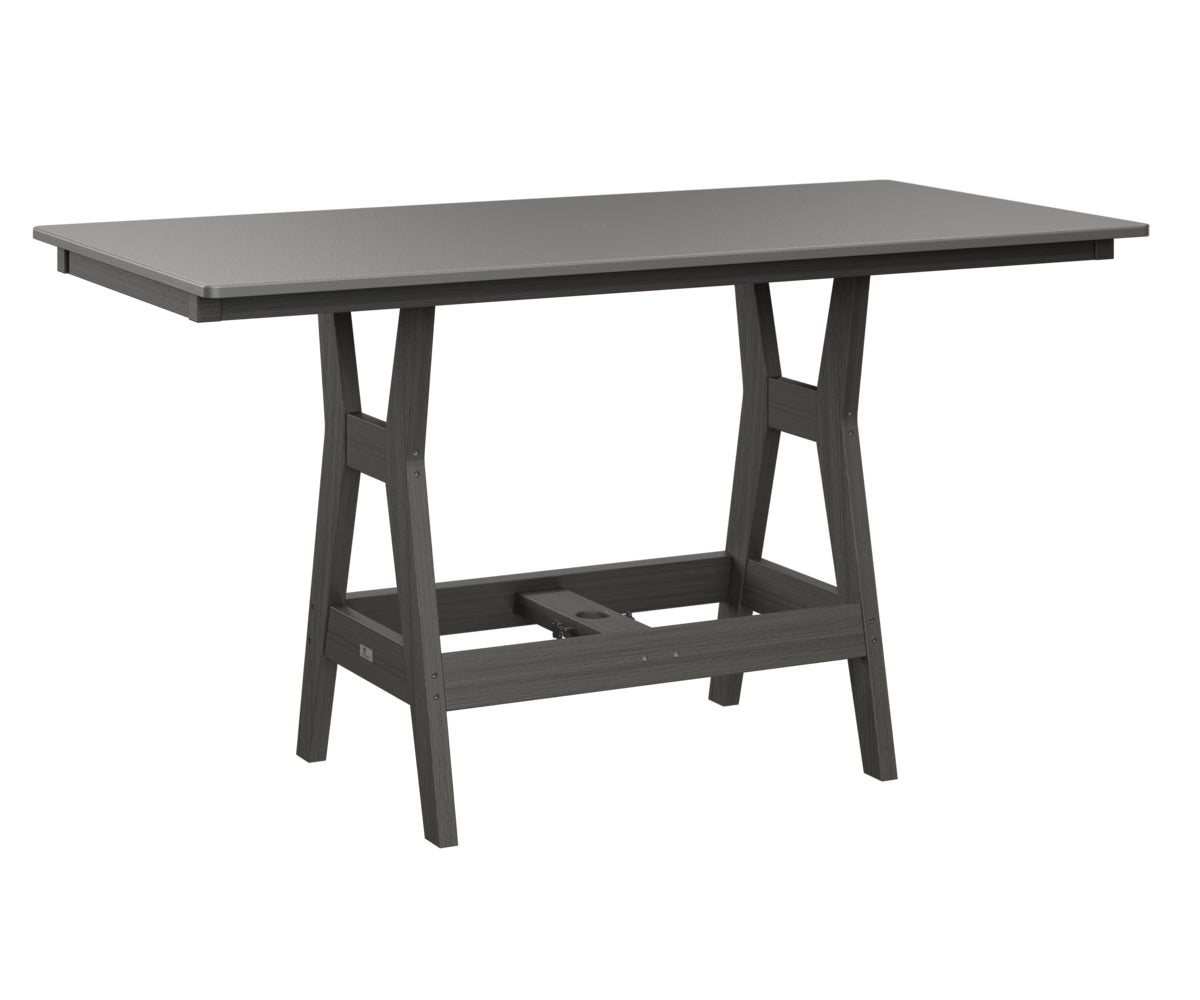 Harbor 33" x 66" Rectangular Table Counter Height Hammered Top