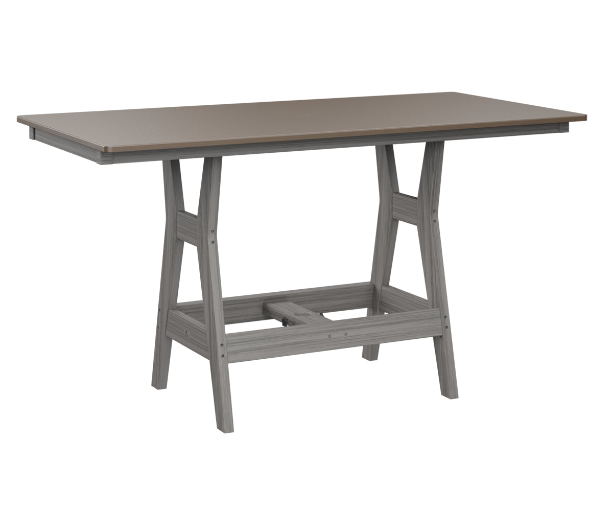 Harbor 33" x 66" Rectangular Table Counter Height Hammered Top