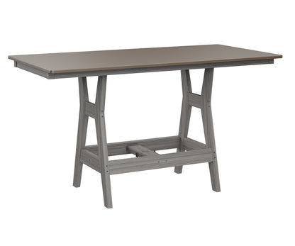 Harbor 33" x 66" Rectangular Table Counter Height Hammered Top