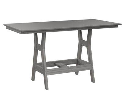 Harbor 33" x 66" Rectangular Table Counter Height Hammered Top