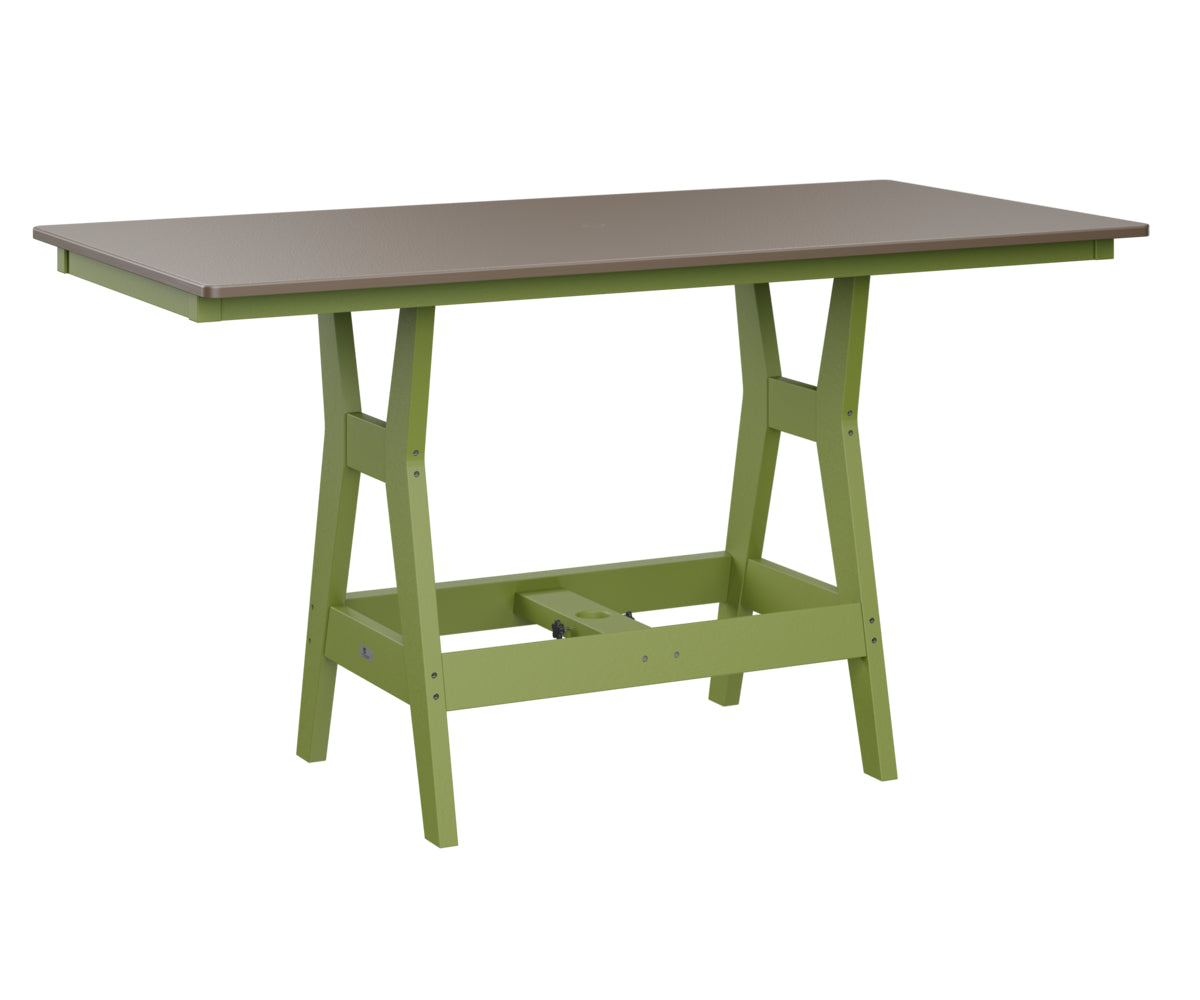 Harbor 33" x 66" Rectangular Table Counter Height Hammered Top
