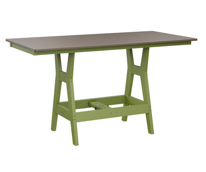 Harbor 33" x 66" Rectangular Table Counter Height Hammered Top