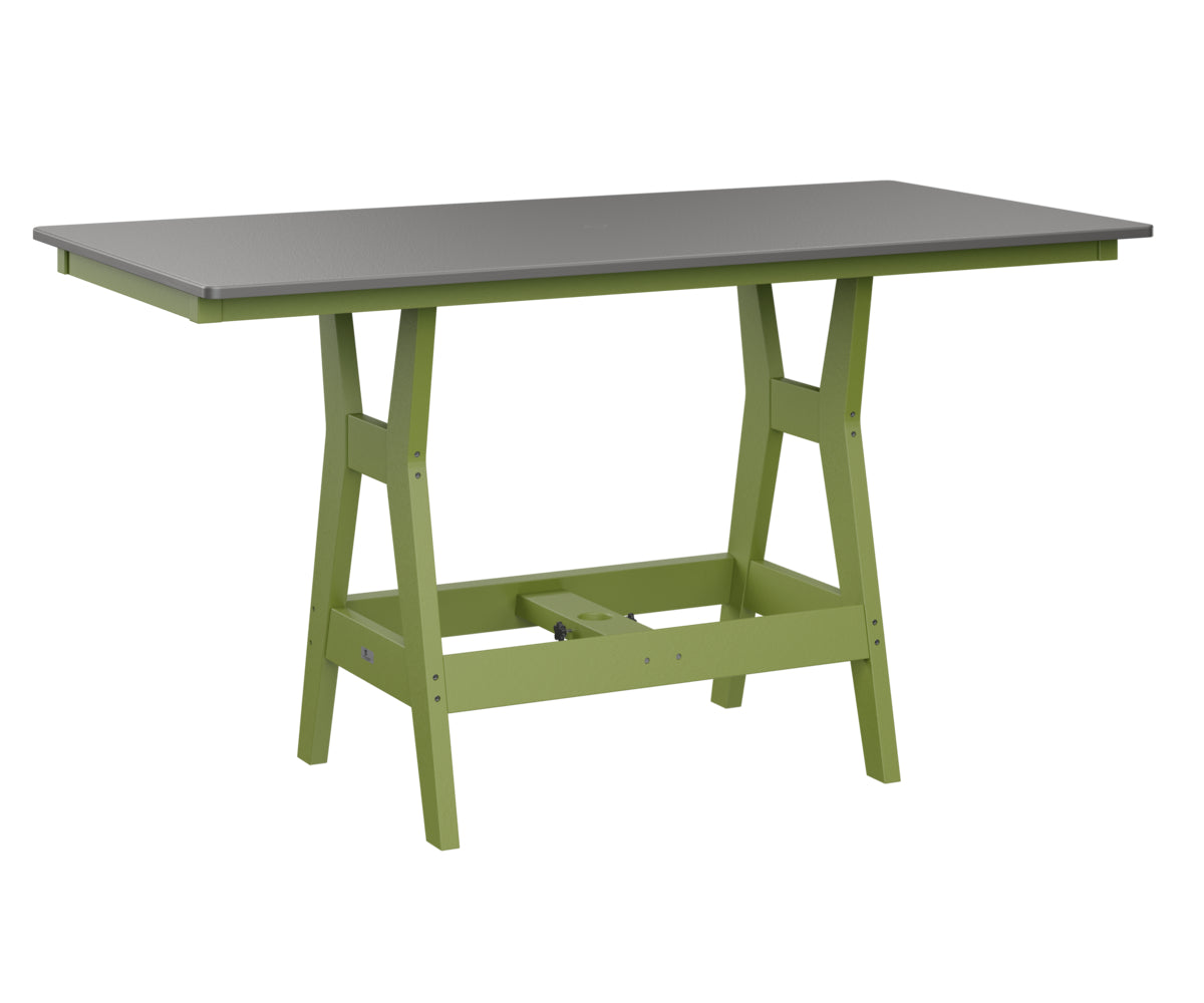 Harbor 33" x 66" Rectangular Table Counter Height Hammered Top