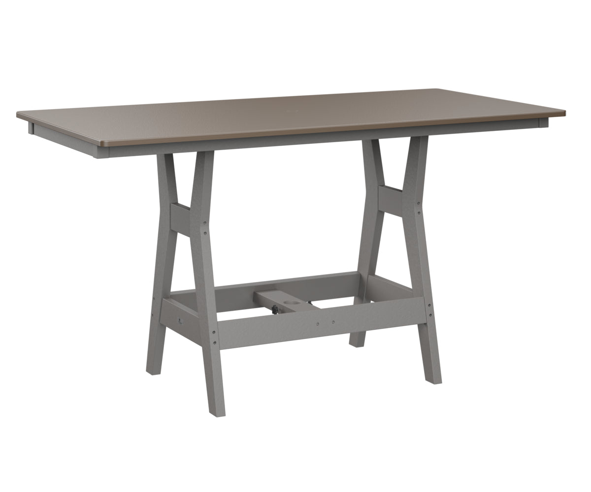 Harbor 33" x 66" Rectangular Table Counter Height Hammered Top