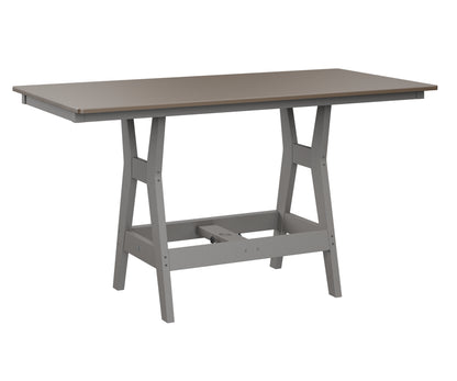 Harbor 33" x 66" Rectangular Table Counter Height Hammered Top