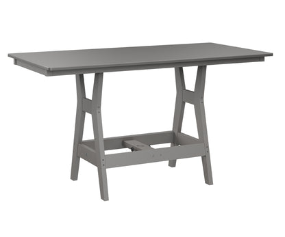 Harbor 33" x 66" Rectangular Table Counter Height Hammered Top