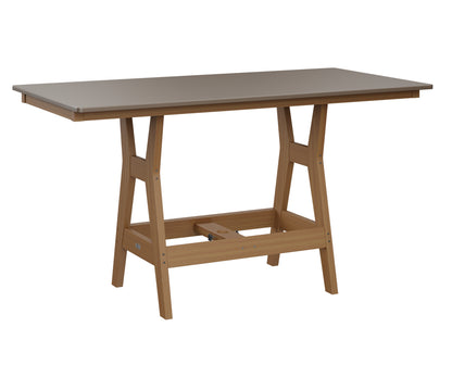 Harbor 33" x 66" Rectangular Table Counter Height Hammered Top