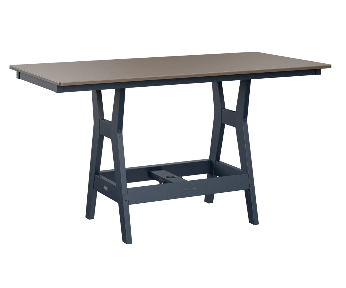 Harbor 33" x 66" Rectangular Table Counter Height Hammered Top