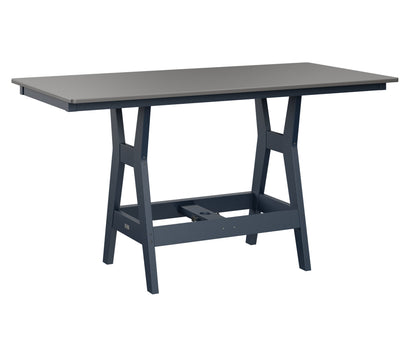 Harbor 33" x 66" Rectangular Table Counter Height Hammered Top